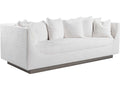 Home Claudette Bench Seat 3-Seat Upholstered Sofa in White