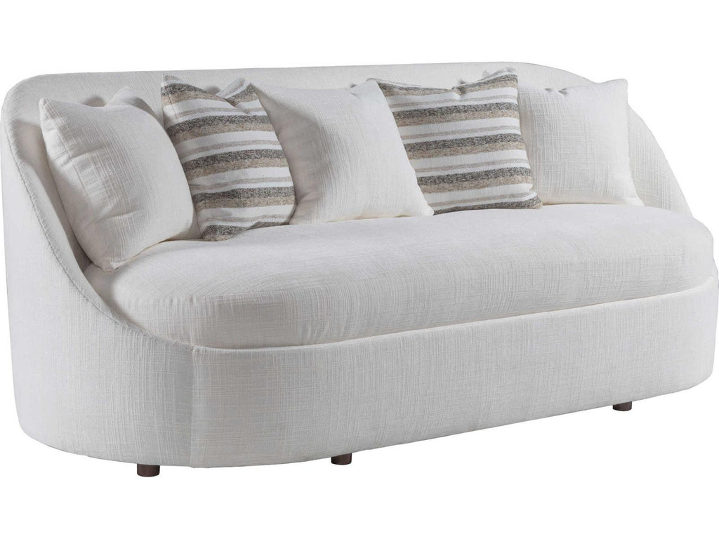 Home Genevieve 3-Seat Upholstered Bench Seat Sofa in Cream