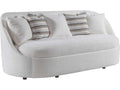 Home Genevieve 3-Seat Upholstered Bench Seat Sofa in Cream