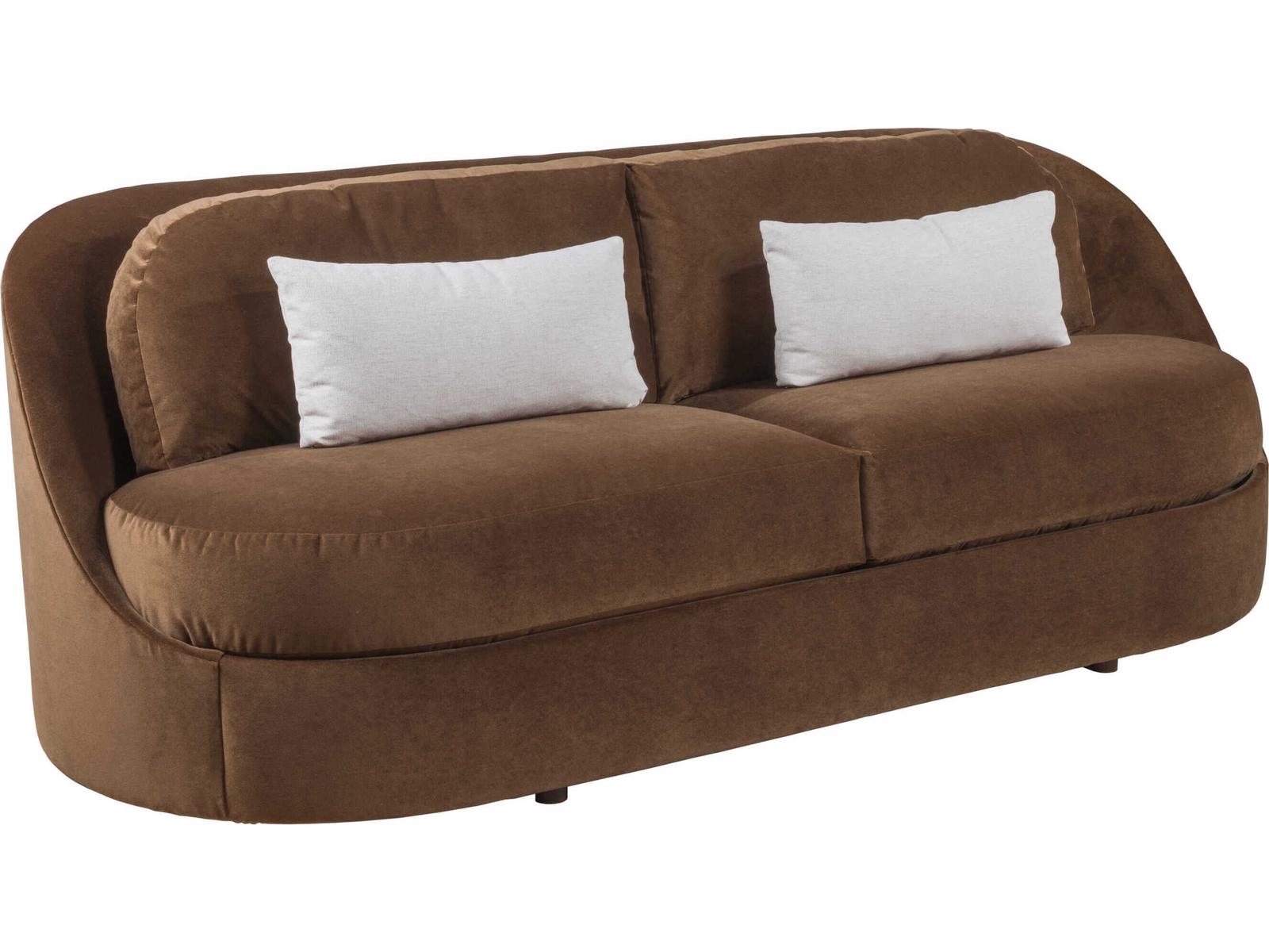 Upholstery Ava 3-Seat Brown Upholstered Sofa