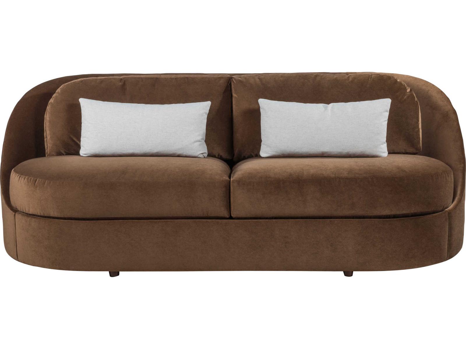 Upholstery Ava 3-Seat Brown Upholstered Sofa
