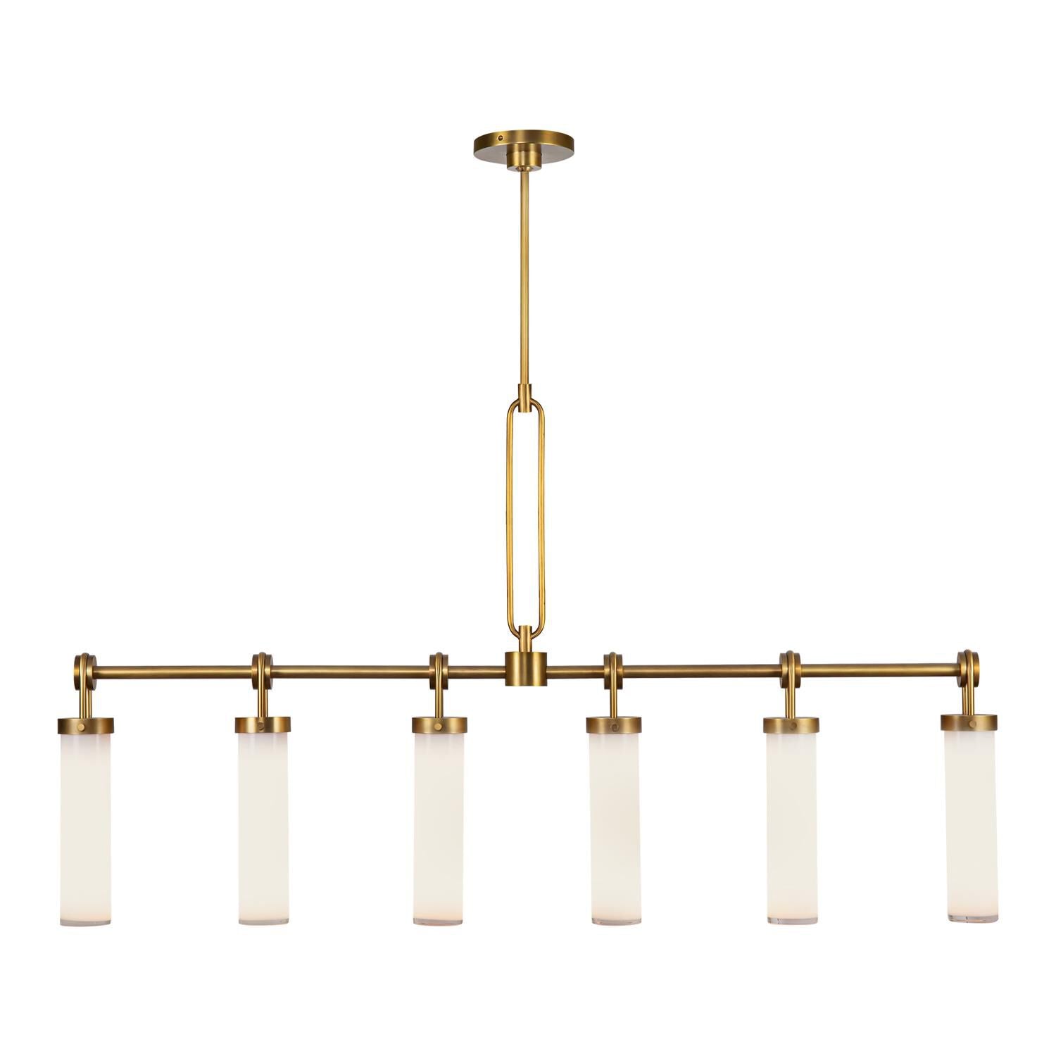 Alora Lighting Alan Pepin Wynwood 52 Inch 6 Light Linear Suspension Light Cp788814