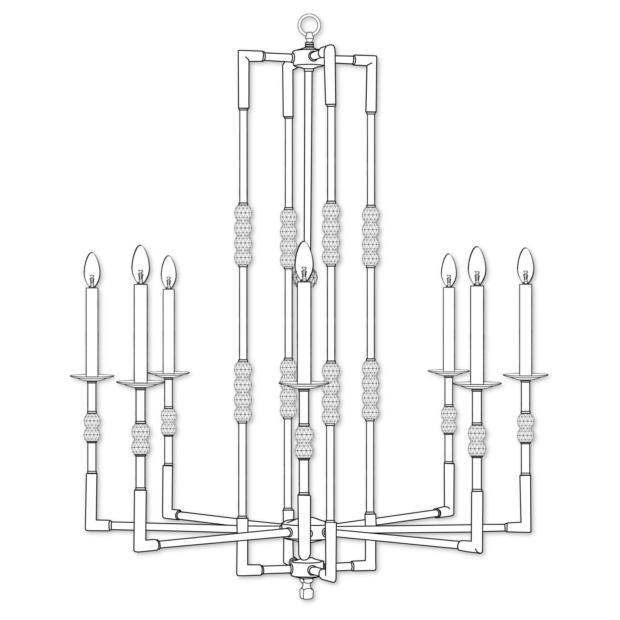 Magro 8 Light Chandelier
