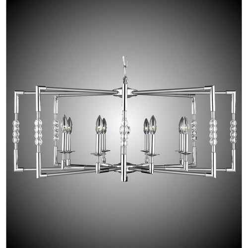 American Brass And Crystal Magro 8 Light Chandelier Cp280067