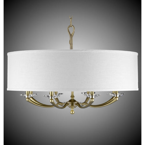 American Brass And Crystal Kensington 8 Light Mini Chandelier Cp281068