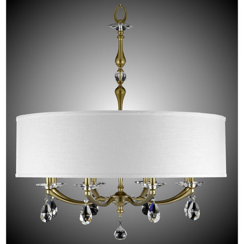 American Brass And Crystal Kensington 8 Light Mini Chandelier Cp281908