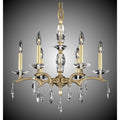 American Brass And Crystal Kaya 6 Light Mini Chandelier Cp282167