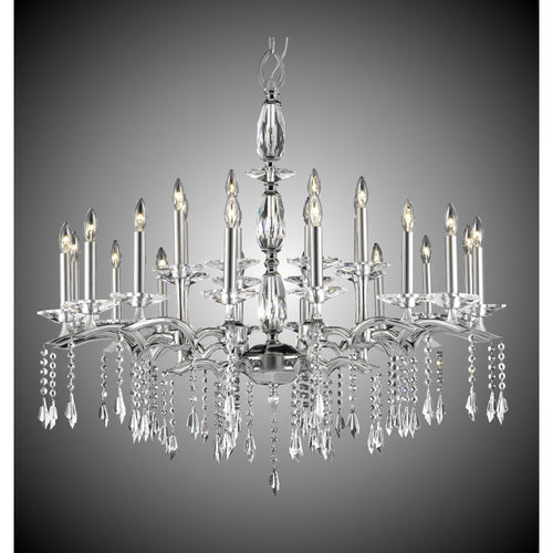 American Brass And Crystal Kaya 24 Light Chandelier Cp282406