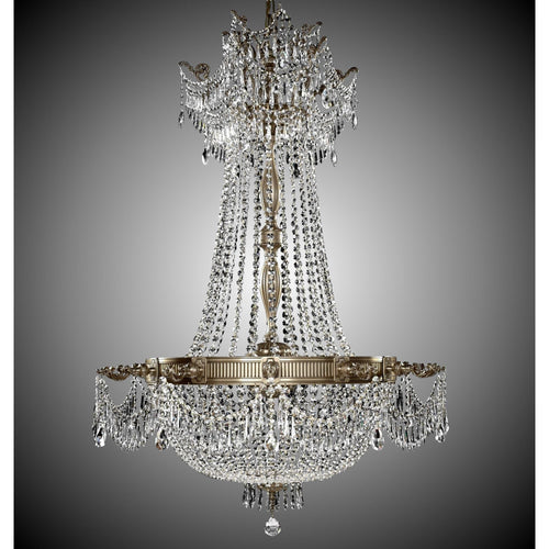American Brass And Crystal Valencia 36 Inch 12 Light Chandelier Cp312990