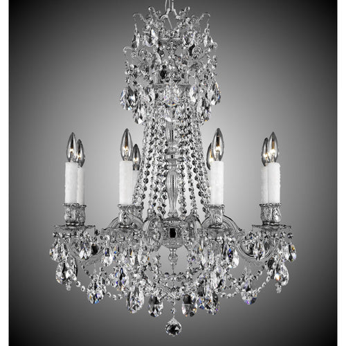 American Brass And Crystal Biella 24 Inch 8 Light Chandelier Cp131005