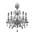 American Brass And Crystal Chateau 20 Inch 5 Light Mini Chandelier Cp131062
