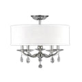 American Brass And Crystal Kensington 5 Light Semi Flush Mount Cp349495