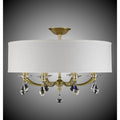American Brass And Crystal Kensington 8 Light Semi Flush Mount Cp349855