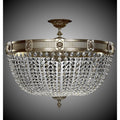 American Brass And Crystal Valencia 24 Inch 12 Light Flush Mount Cp361870