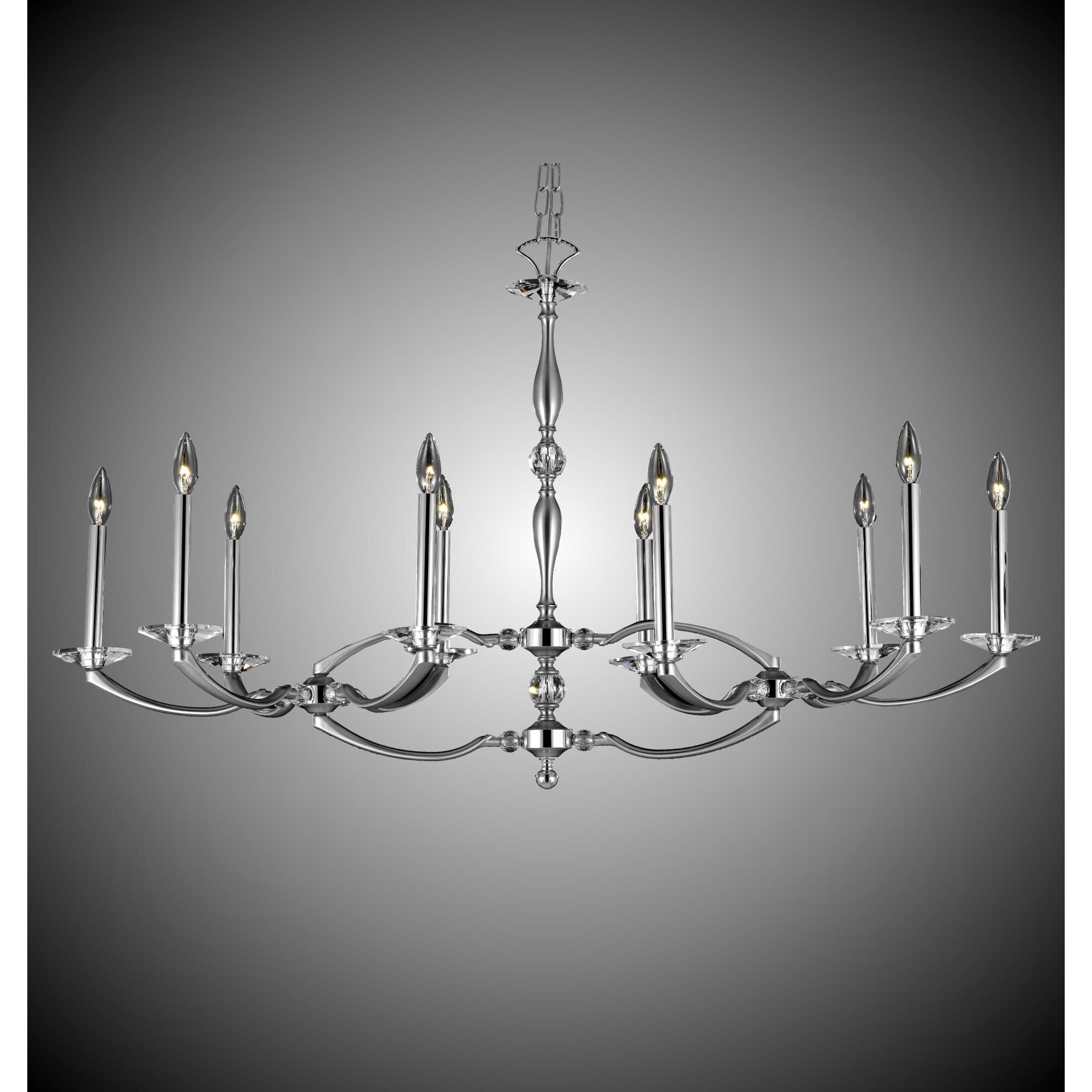 American Brass And Crystal Kensington 23 Inch 10 Light Chandelier Cp150526