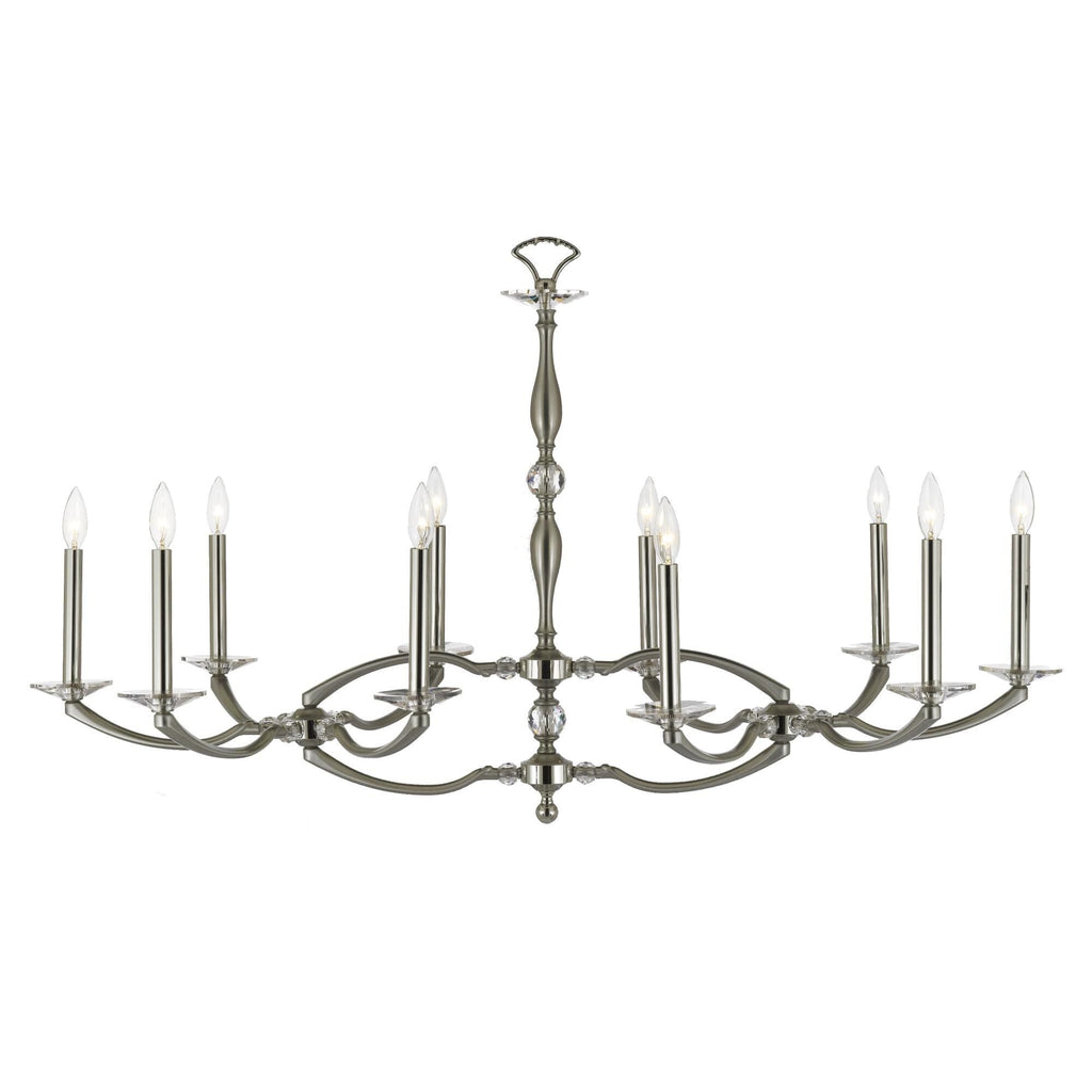 American Brass And Crystal Kensington 23 Inch 10 Light Chandelier Cp150526