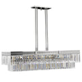 American Brass And Crystal American Brass And Crystal Valencia Modern Linear 16 Inch 12 Light Linear Suspension Light Cp477435