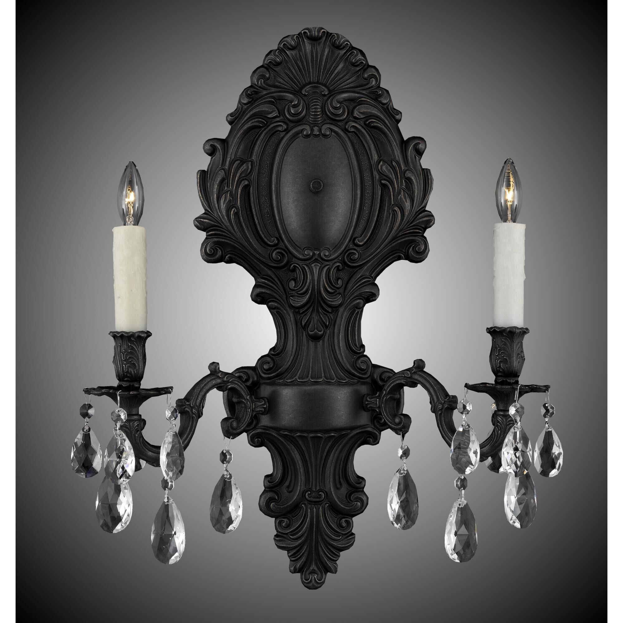 American Brass And Crystal 22 Inch Wall Sconce Cp182221