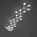 Artemide Michele De Lucchi Alberto Nason Net 49 Inch 1 Light Led Semi Flush Mount Cp370140