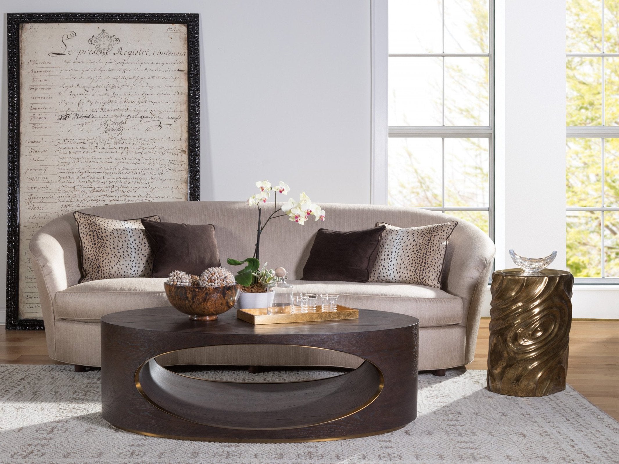 Artistica Home Verbatim Oval Cocktail Table
