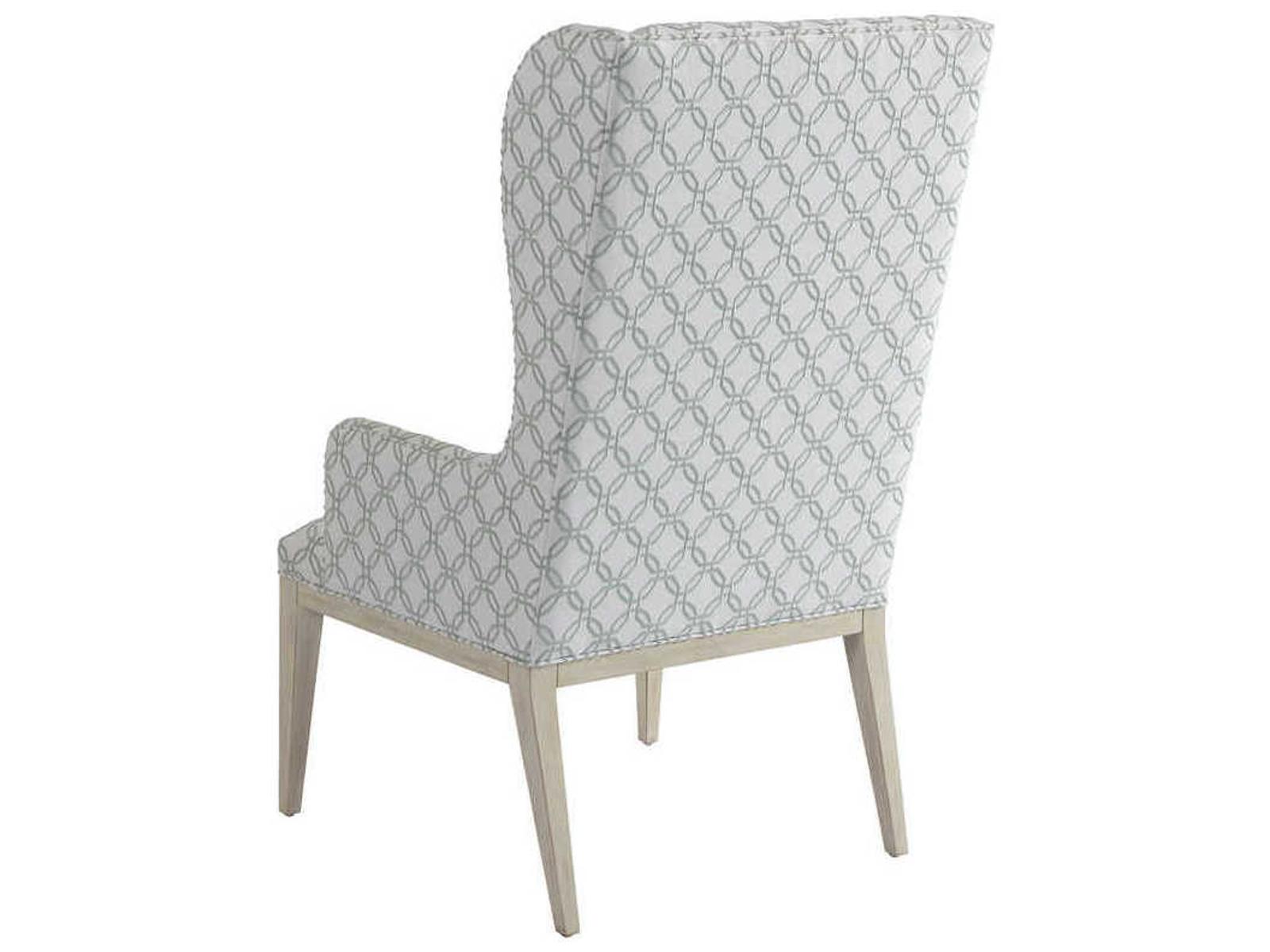 Newport Seacliff Upholstered Host Wing Chair in Sailcloth Finish