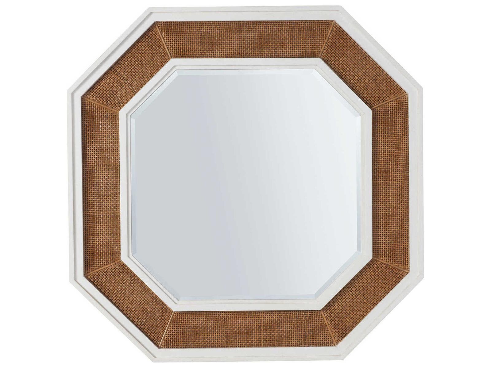 Laguna 6-Drawers Brown Double Dresser with Wall Mirror