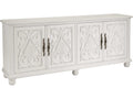 Catalonia 87-Inch Media Console Table Polo Mallet White