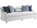 Athos 3-Seat Upholstered Tight Back Sofa with Pewter Casters
