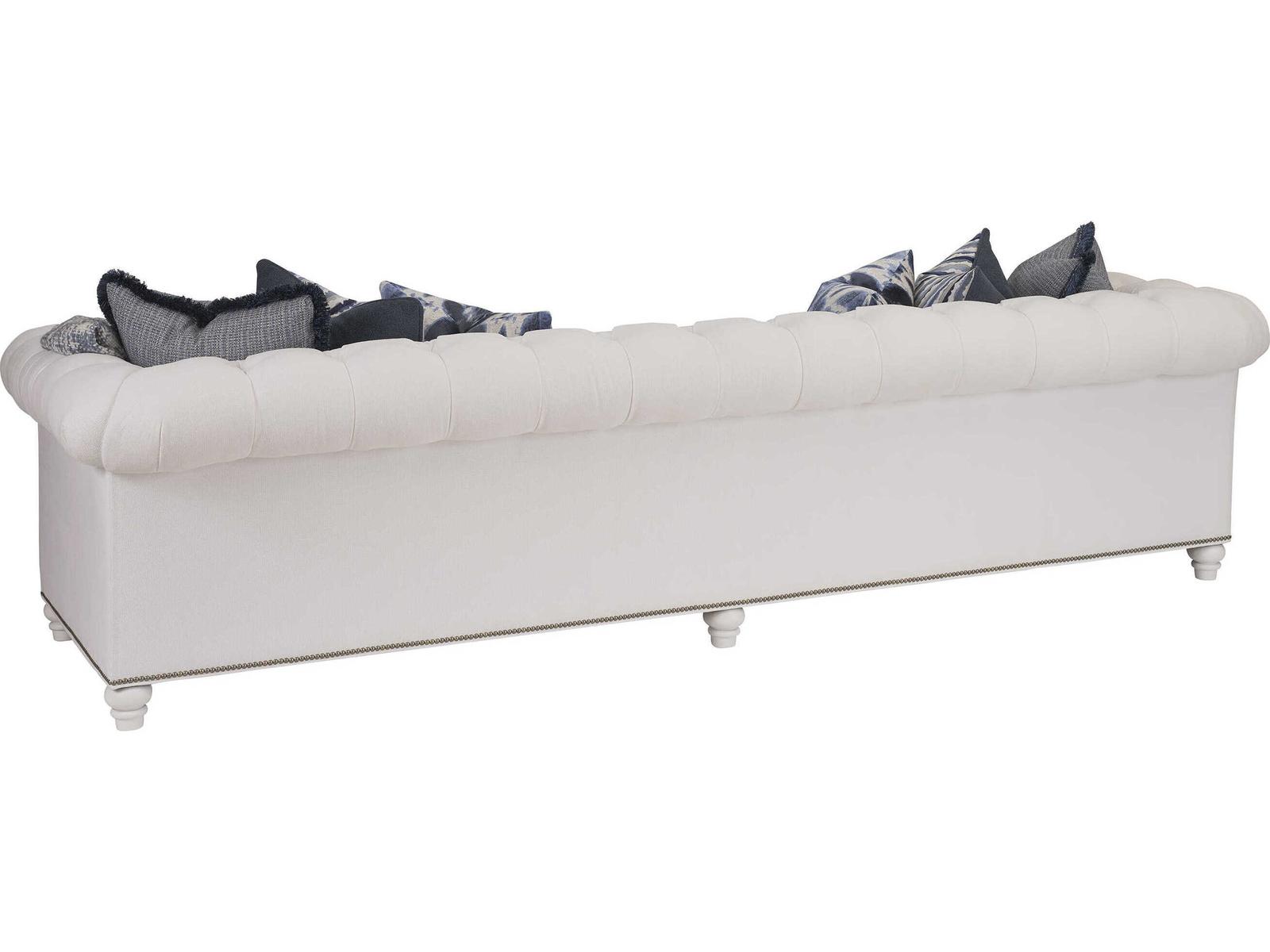 Carmen Upholstered 4-Seat Sofa with Nailhead Trim