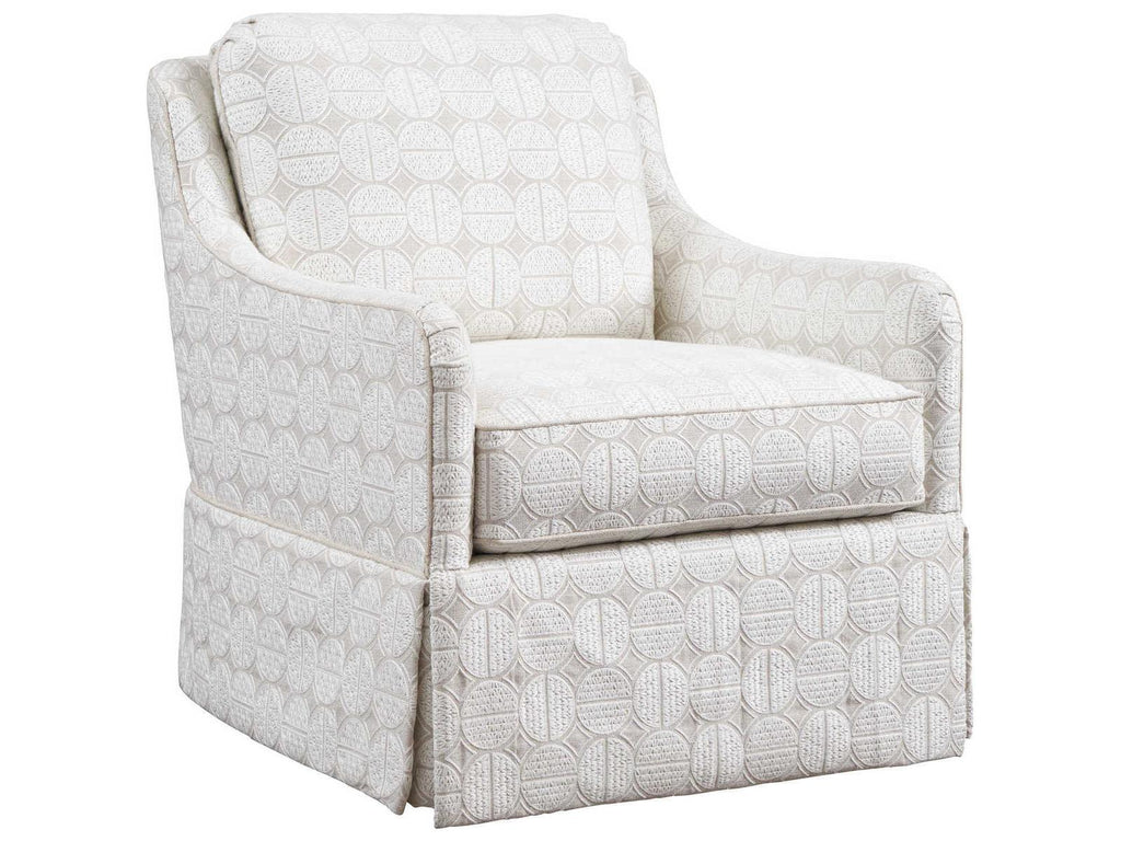 Salt Creek Swivel Accent Chair with Ultra Down and Blend Down Cushions