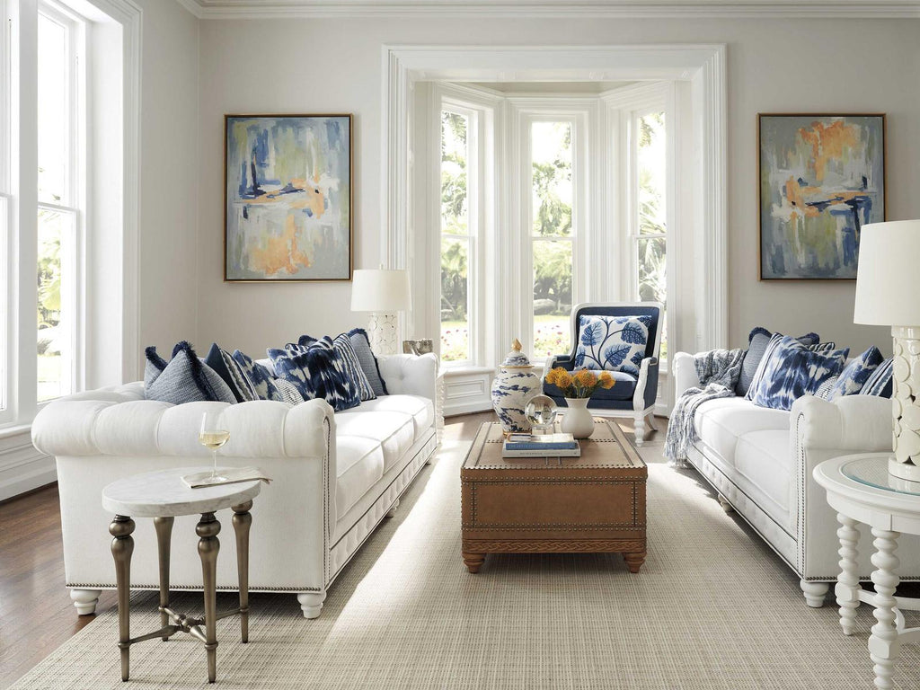 Carmen 3-Seat Tufted Back Sofa with Nailhead Trim