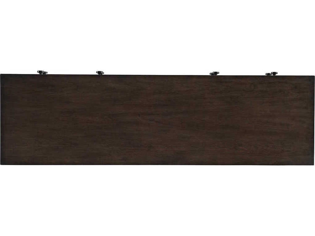 Fairfax 6-Drawer Sideboard in Wilshire Gray and Black Nickel