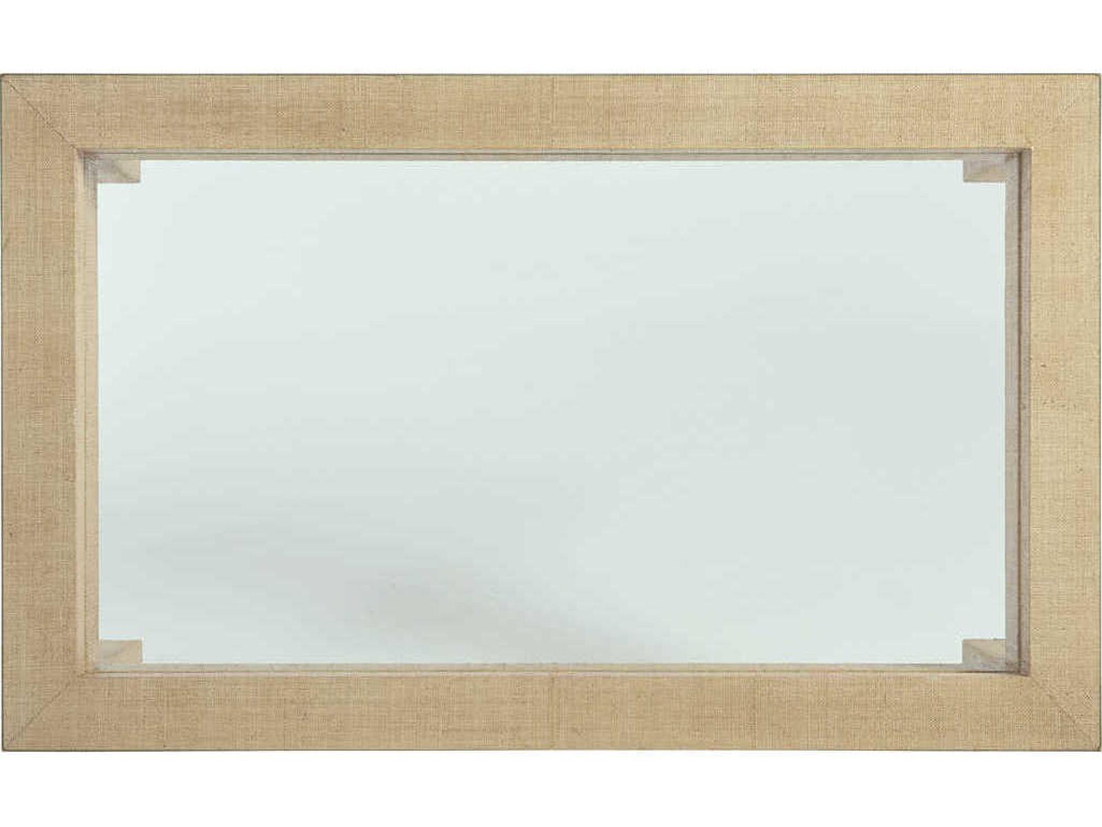 Newport Harbor Rectangle Coffee Table Raffia and Glass Sandstone