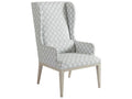 Newport Seacliff Upholstered Host Wing Chair with Sailcloth Finish