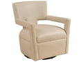 Upholstery Woodside Swivel Leather Accent Chair