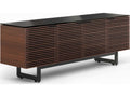 Corridor 8179 Media Console with Louvered Doors Chocolate Stained Walnut