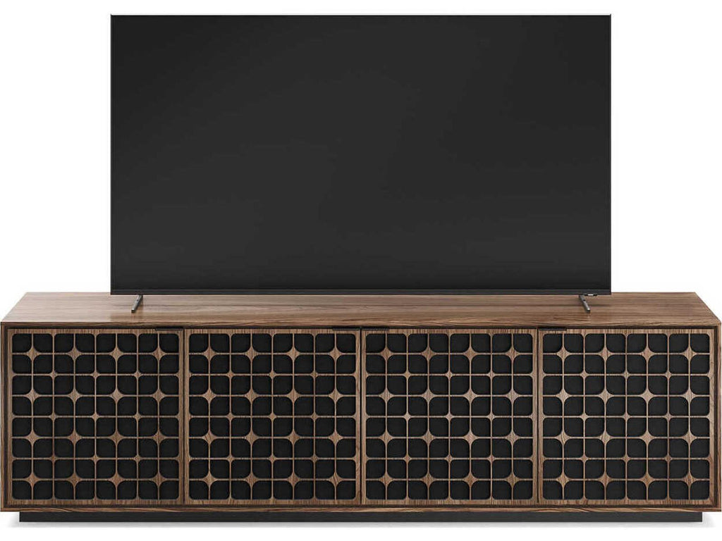 Elements 8703-CS Media Storage Cabinet with Constellation Doors in Natural Walnut