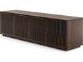 Elements Tune 82.5-Inch Media Console in Toasted Oak with Rolling Base