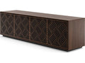 Elements 8703-WE Media Storage Cabinet in Toasted Oak