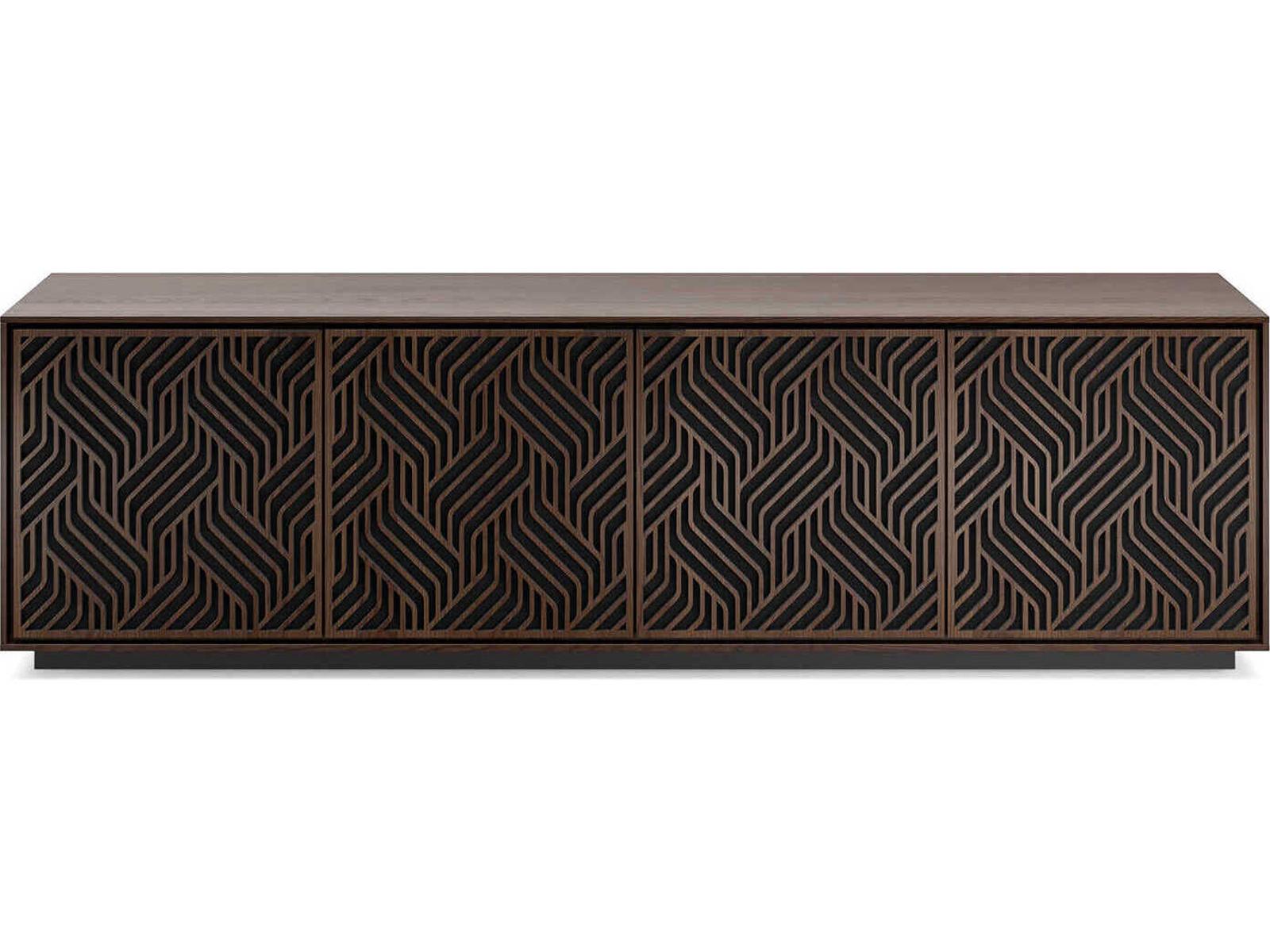 Elements 8703-WE Media Storage Cabinet in Toasted Oak