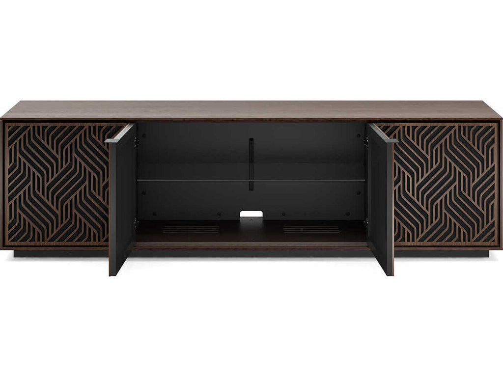 Elements 8703-WE Media Storage Cabinet in Toasted Oak