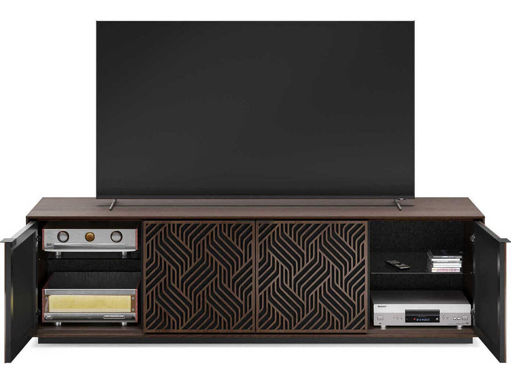 Elements 8703-WE Media Storage Cabinet in Toasted Oak