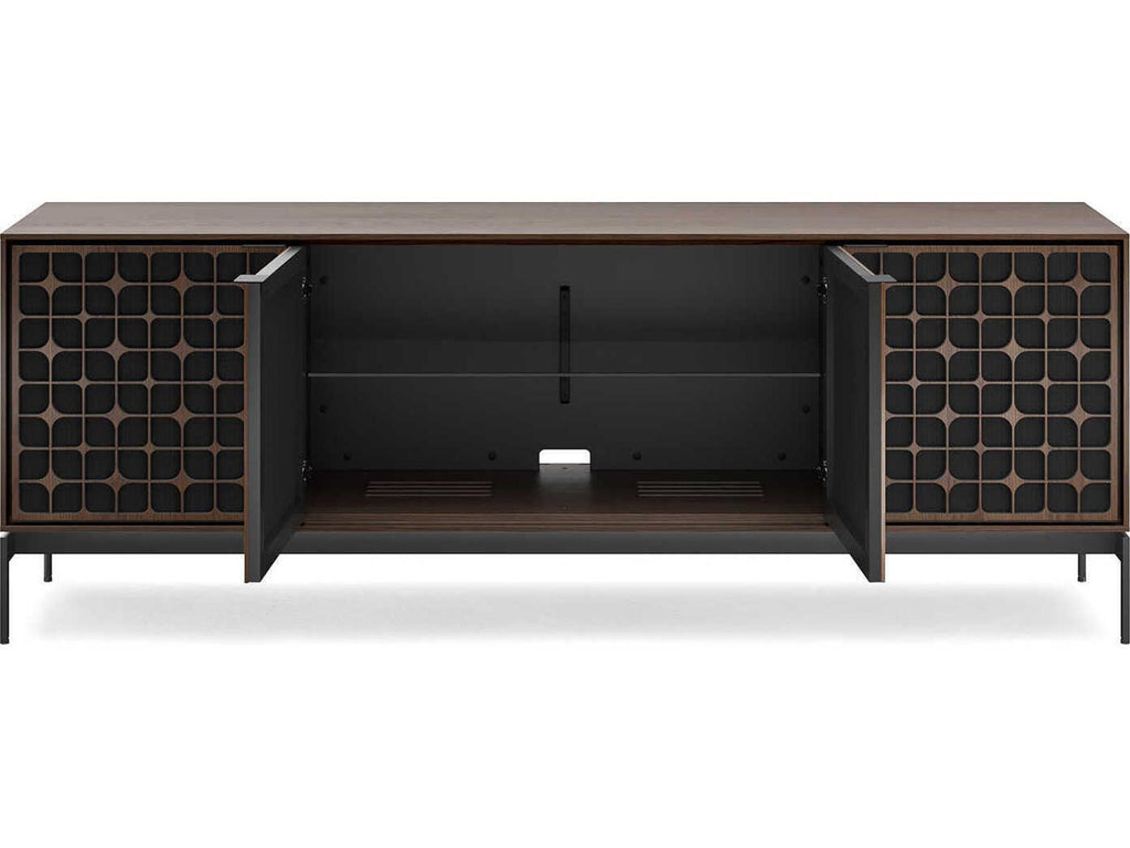 Elements 83-Inch Media Console with Constellation Doors in Toasted Oak