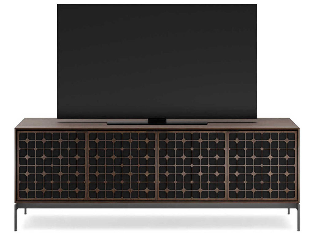 Elements 83-Inch Media Console with Constellation Doors in Toasted Oak
