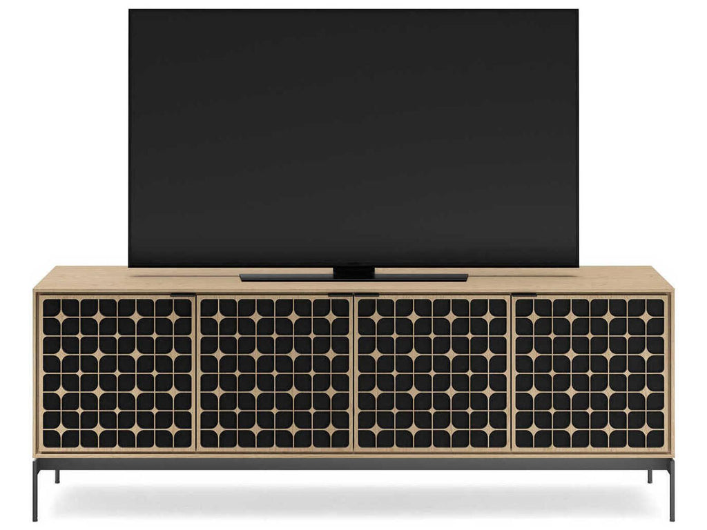 Elements 4-Door Constellation Media Console in Washed Oak