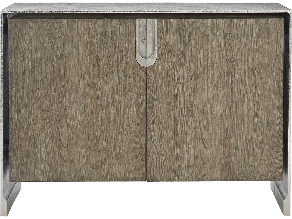 Ellis Door Chest in Tamarind and Shiny Nickel