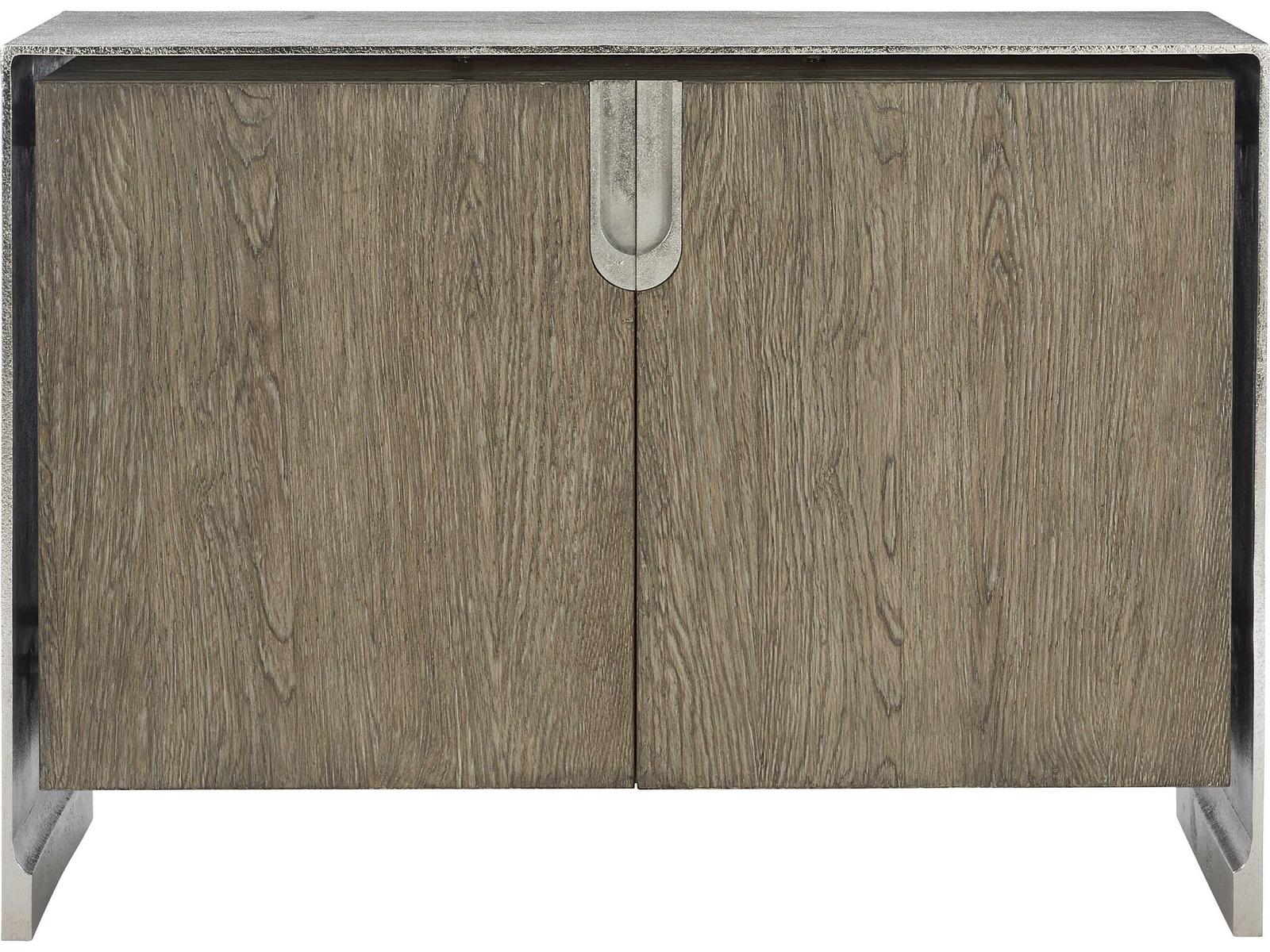 Ellis Door Chest in Tamarind and Shiny Nickel