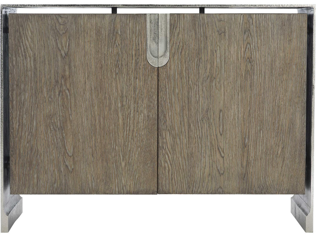 Ellis Door Chest in Tamarind and Shiny Nickel