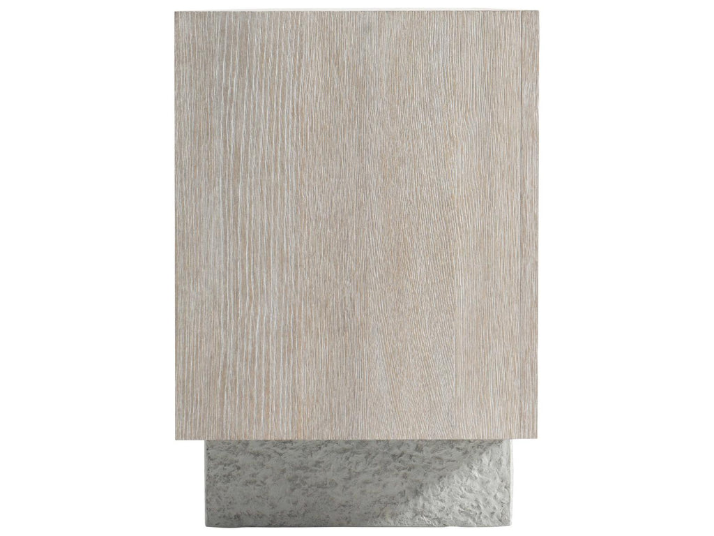 Interiors Lunula Entertainment Credenza in Flaxen and Vellum Finish