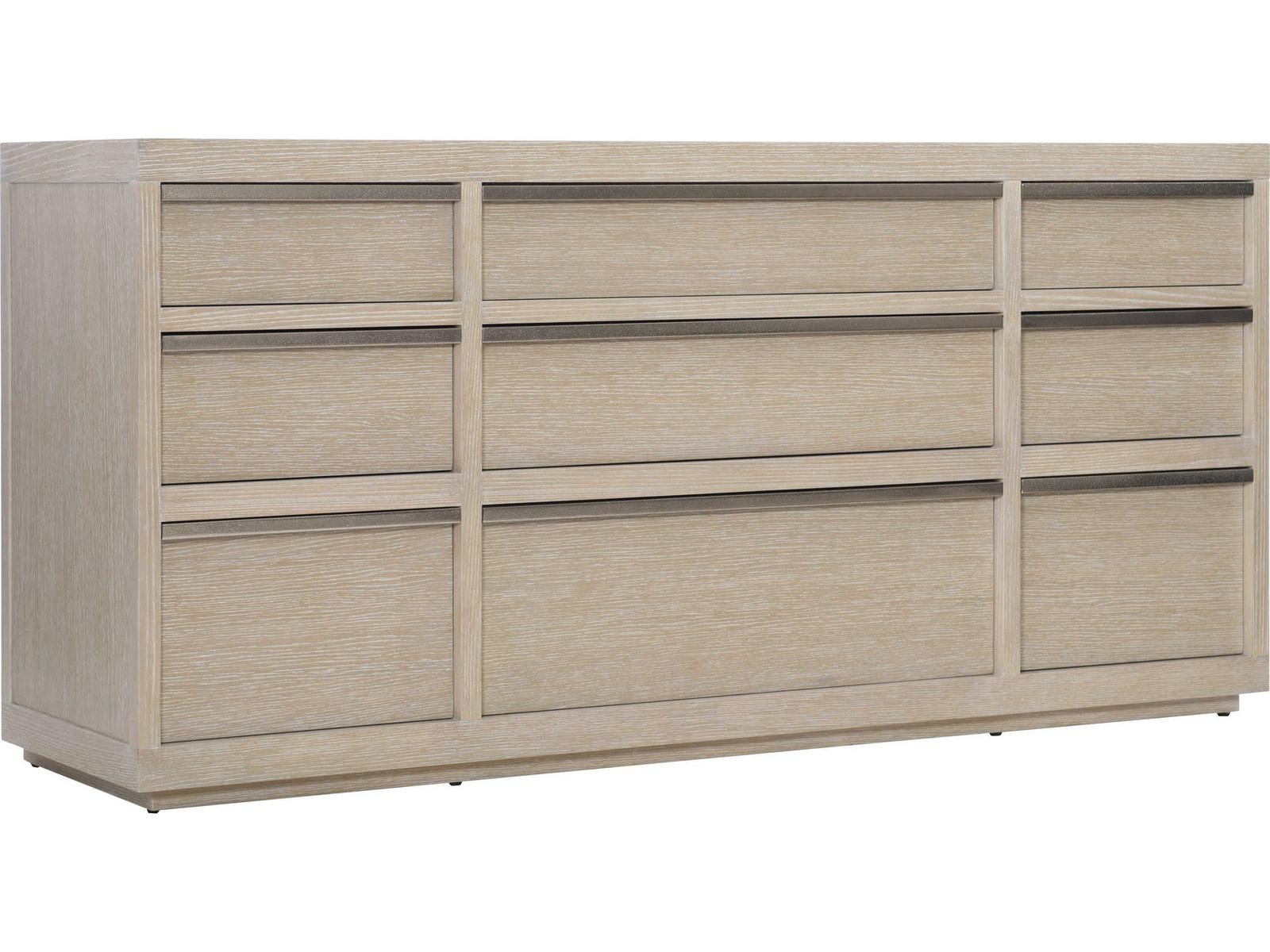 Solaria Beige Oak Wood Dresser